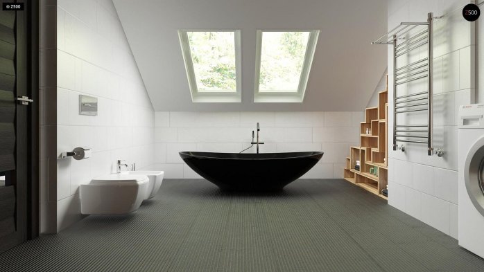 Проект дома U89 - 15 С мансардным этажом дома в Украине