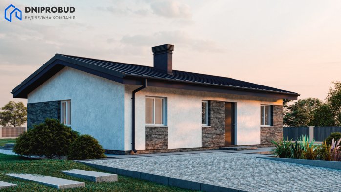 Проєкт будинку DBE 2 - Одноповерхові дома в Україні