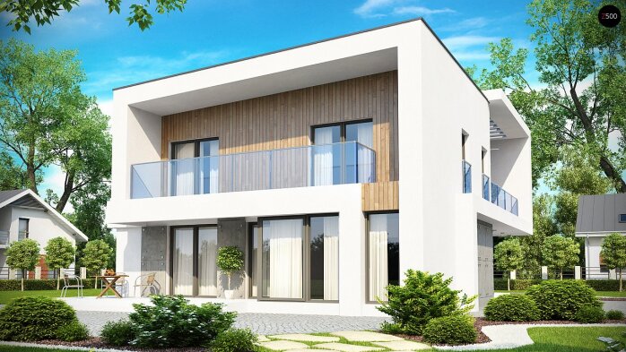 Проєкт будинку Ux39 - Двоповерхові дома в Україні