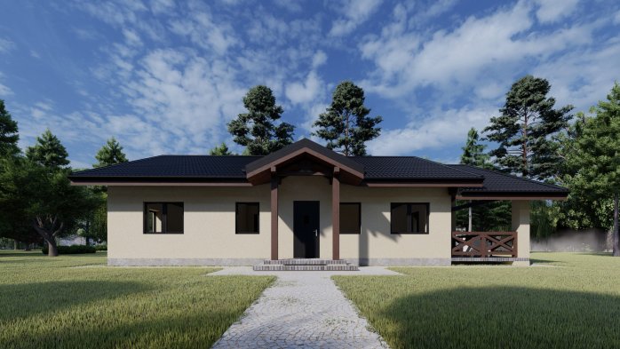 Проект дома DBT 188 - 1 Одноэтажные дома в Украине