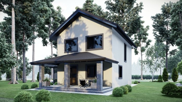 Проєкт будинку DBT 593 - Двоповерхові дома в Україні