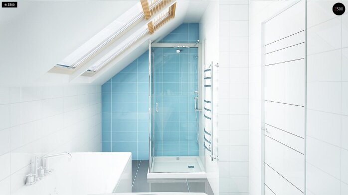 Проєкт будинку U212 GL - З мансардним поверхом дома в Україні