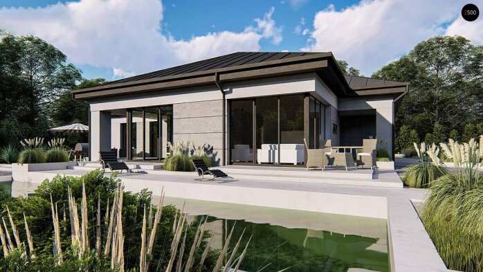 Проєкт будинку U471 - Одноповерхові дома в Україні