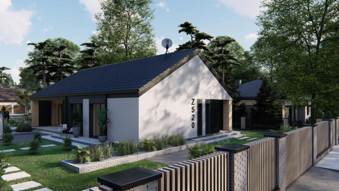 Проєкт будинку U520 - Одноповерхові дома в Україні