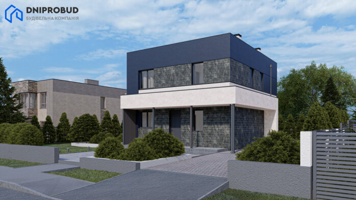 Проєкт будинку Db 18 v1 - Двоповерхові дома в Україні