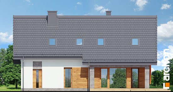 Проект дома Дом в лосанах - 6 С мансардным этажом дома в Украине