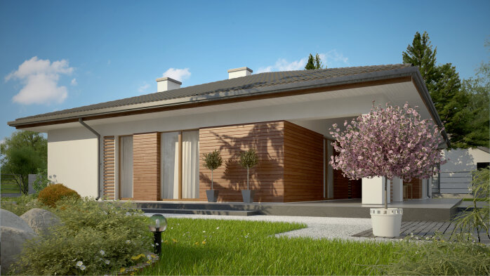 Проєкт будинку U321 v1 - Одноповерхові дома в Україні