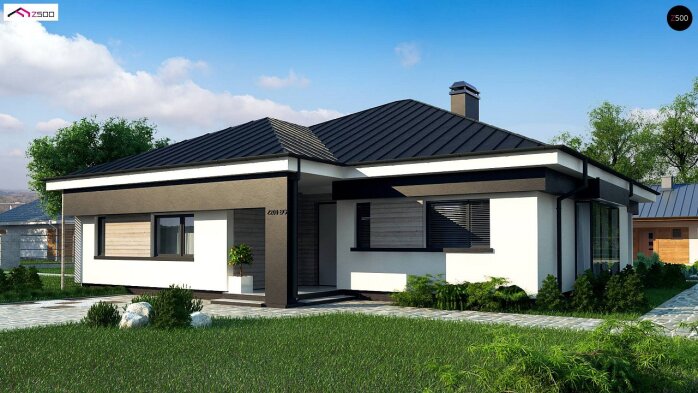 Проєкт будинку U200 BG - Одноповерхові дома в Україні