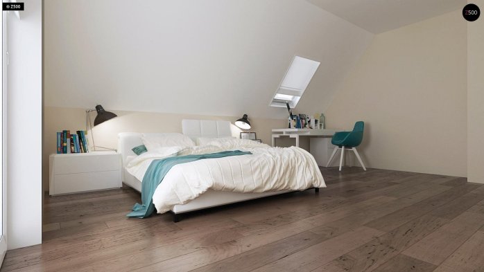 Проект дома U92 - 9 С мансардным этажом дома в Украине