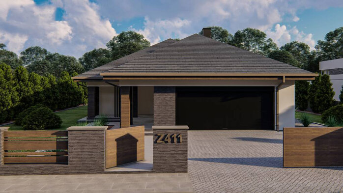 Проєкт будинку U411 - Одноповерхові дома в Україні