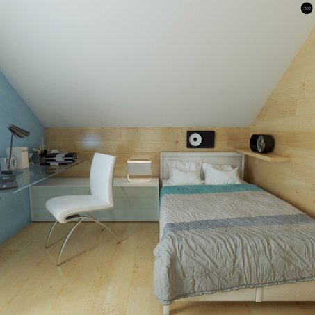 Проєкт будинку U210 - З мансардним поверхом дома в Україні