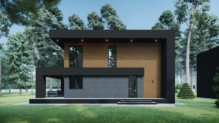 Проект дома DBT 210 - 5 Двухэтажные дома в Украине