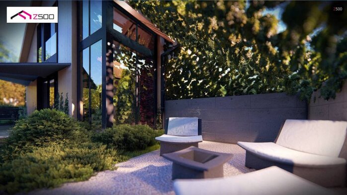 Проект дома U470 - 4 С мансардным этажом дома в Украине