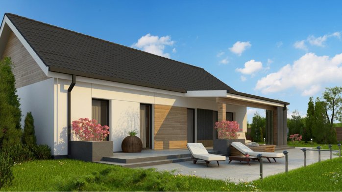 Проект дома U376 35 S - 6 Одноэтажные дома в Украине