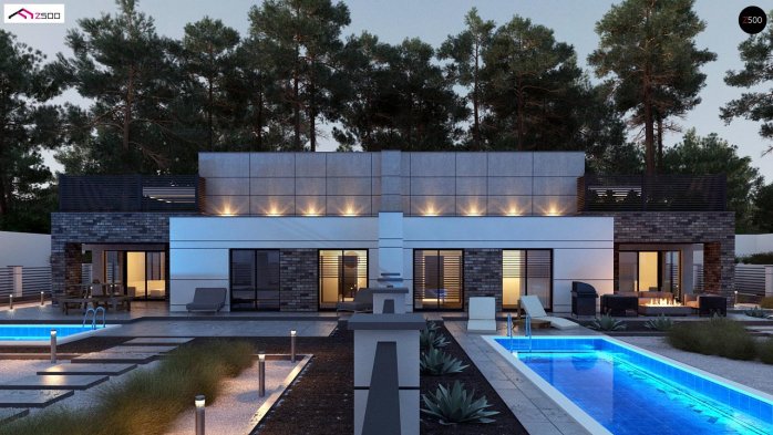 Проєкт будинку Ub22 - Двоповерхові дома в Україні