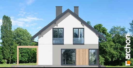 Проект дома Дом в вистерии 8 - 5 С мансардным этажом дома в Украине