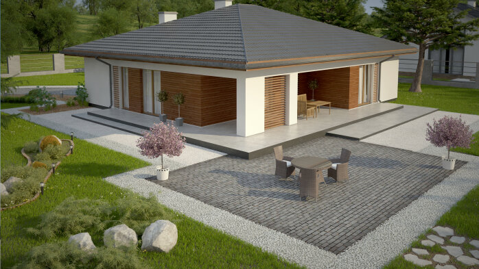 Проєкт будинку U321 v1 - Одноповерхові дома в Україні