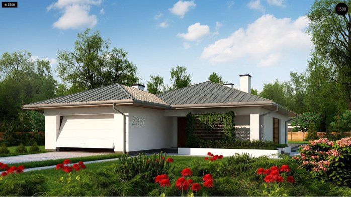 Проєкт будинку U367 - Одноповерхові дома в Україні