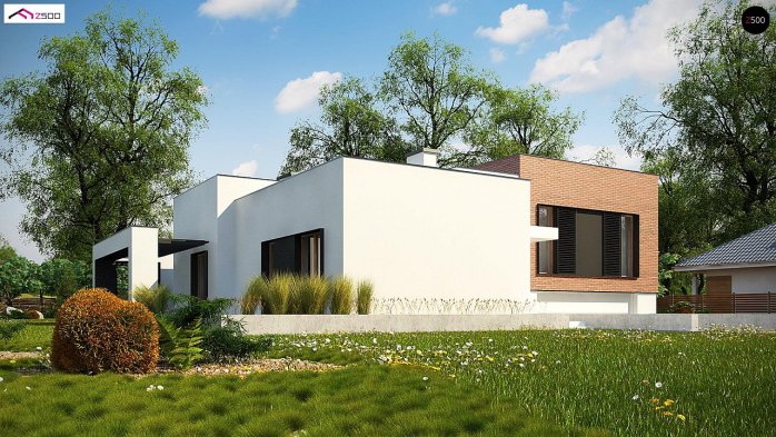 Проєкт будинку Ux132 - Одноповерхові дома в Україні