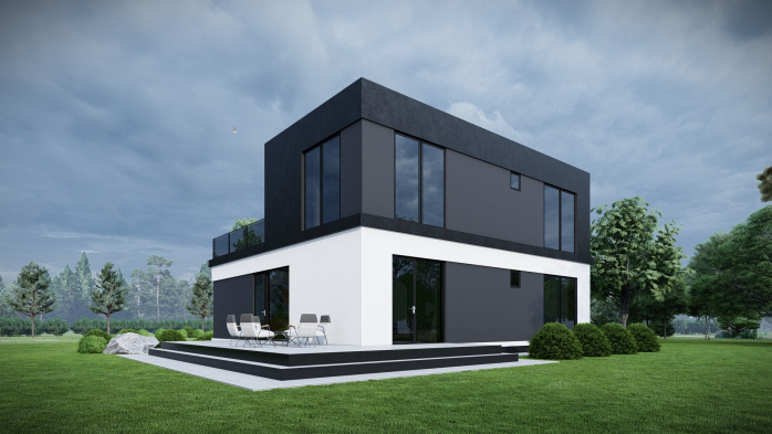 Проект дома DBT 649 - 4 Двухэтажные дома в Украине