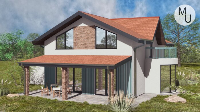 Проєкт будинку DBMU Труа - Двоповерхові дома в Україні