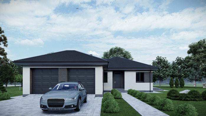 Проєкт будинку DBT 582 - Одноповерхові дома в Україні