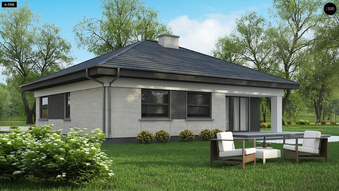 Проект дома U332 D - 5 Одноэтажные дома в Украине