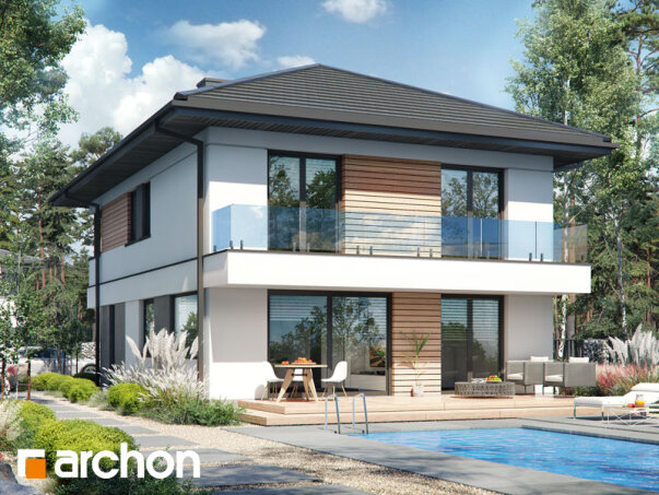 Проєкт будинку Вілла Андреа - Двоповерхові дома в Україні