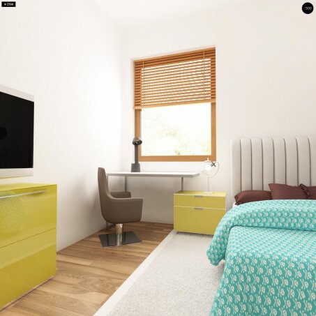 Проект дома U64 a - 20 С мансардным этажом дома в Украине