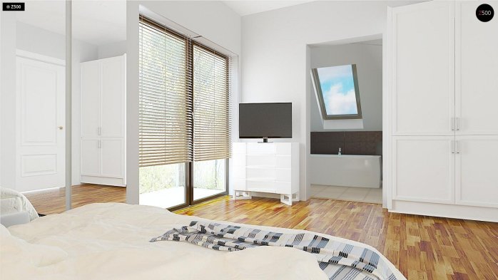 Проєкт будинку U302 - З мансардним поверхом дома в Україні