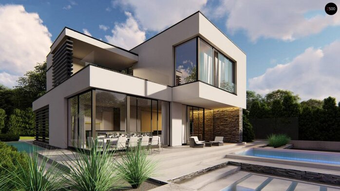 Проект дома Ux86 - 2 Двухэтажные дома в Украине