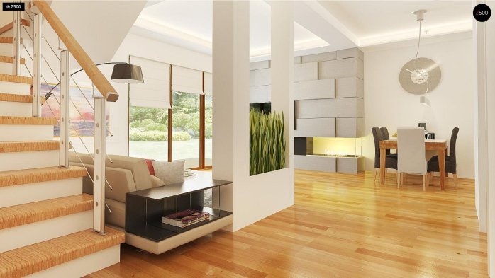 Проєкт будинку U210 - З мансардним поверхом дома в Україні