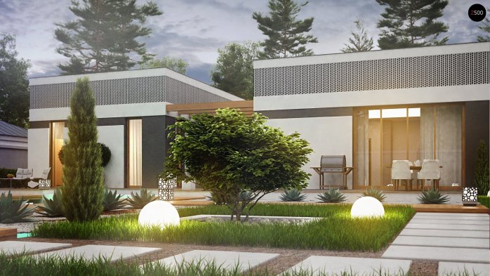 Проєкт будинку Ux119 - Одноповерхові дома в Україні