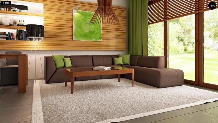 Проект дома U64 - 4 Одноэтажные дома в Украине