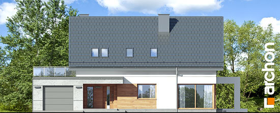Проект дома Дом в арабисах - 3 С мансардным этажом дома в Украине