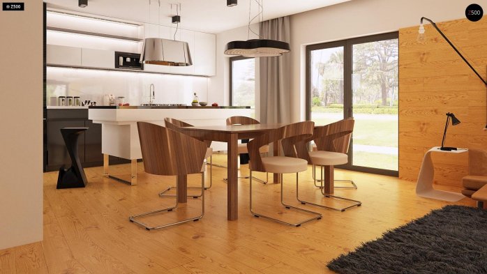 Проект дома Ux100 - 4 Одноэтажные дома в Украине