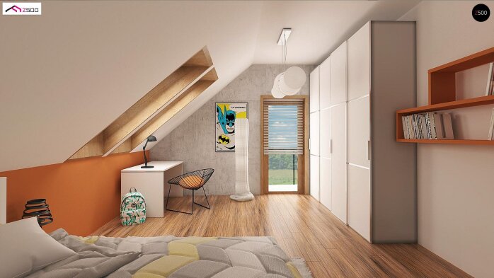 Проект дома U178 - 9 С мансардным этажом дома в Украине