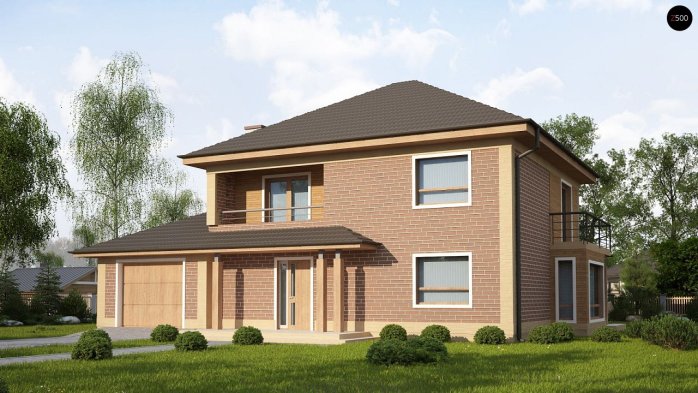 Проект дома Ux12 k - 2 Двухэтажные дома в Украине