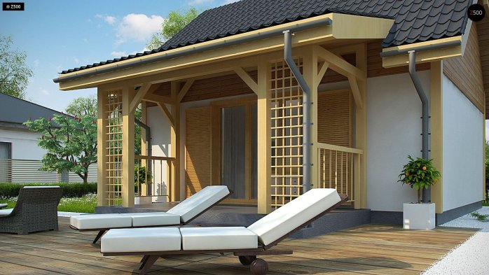 Проект дома U352 - 4 Одноэтажные дома в Украине