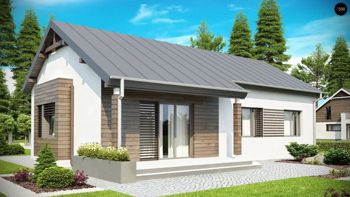 Проєкт будинку U93 - Одноповерхові дома в Україні