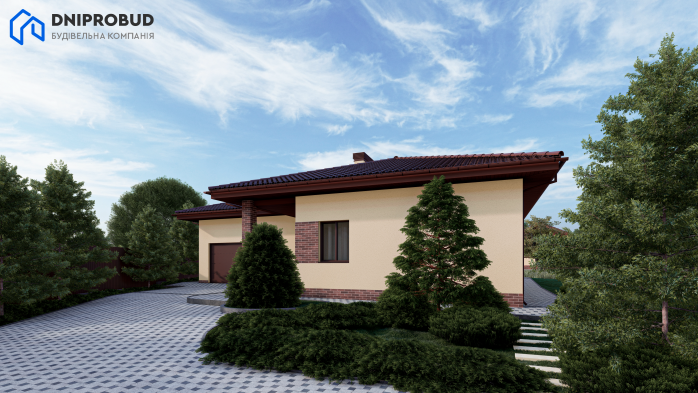 Проєкт будинку Db 10 - Одноповерхові дома в Україні