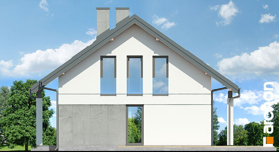 Проект дома Дом Миниатюрка (Н) вер.2 - 4 С мансардным этажом дома в Украине
