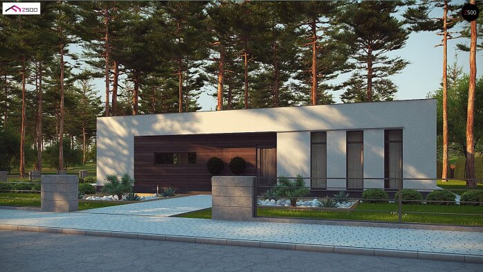 Проєкт будинку Ux80 - Одноповерхові дома в Україні