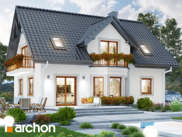 Проєкт будинку Будинок в очанці вep. 2 вер.2 - З мансардним поверхом дома в Україні