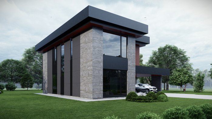 Проект дома DBT 604 - 3 Двухэтажные дома в Украине