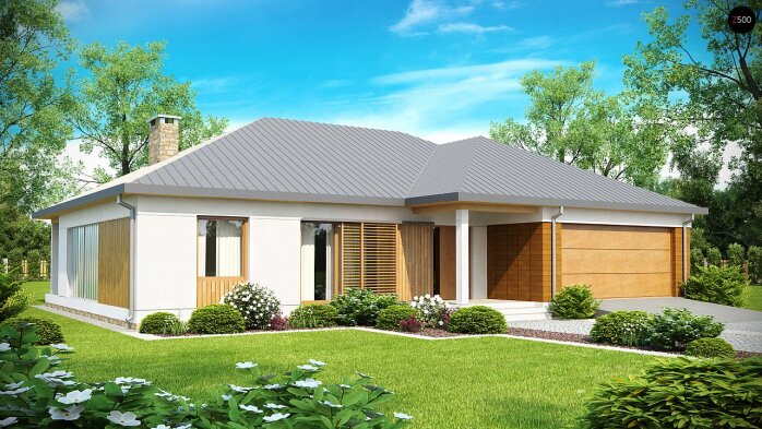 Проєкт будинку U152 - Одноповерхові дома в Україні