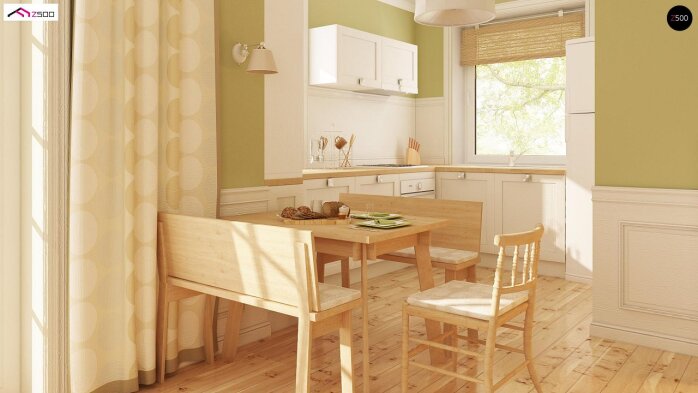 Проєкт будинку U71 - З мансардним поверхом дома в Україні