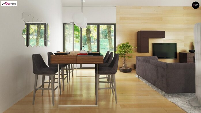 Проєкт будинку U402 B+ - Одноповерхові дома в Україні