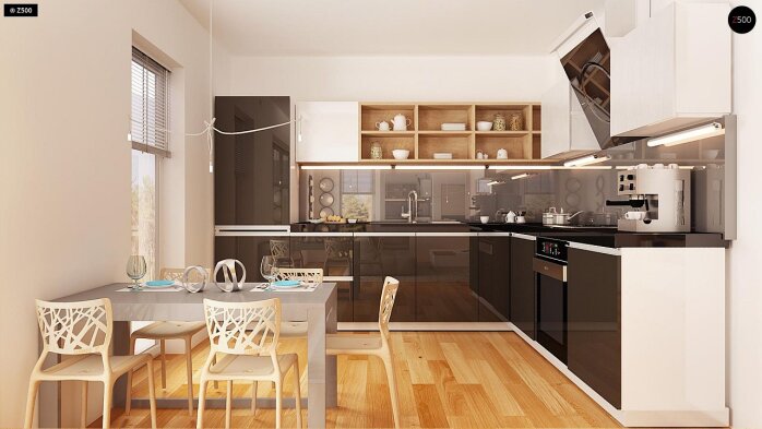 Проєкт будинку U149 - З мансардним поверхом дома в Україні