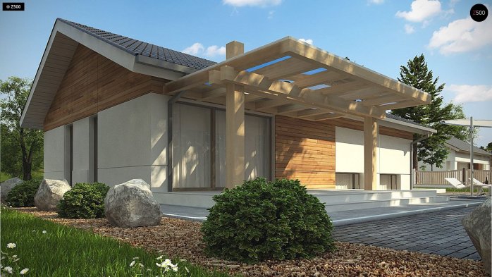 Проект дома U338 - 4 С мансардным этажом дома в Украине